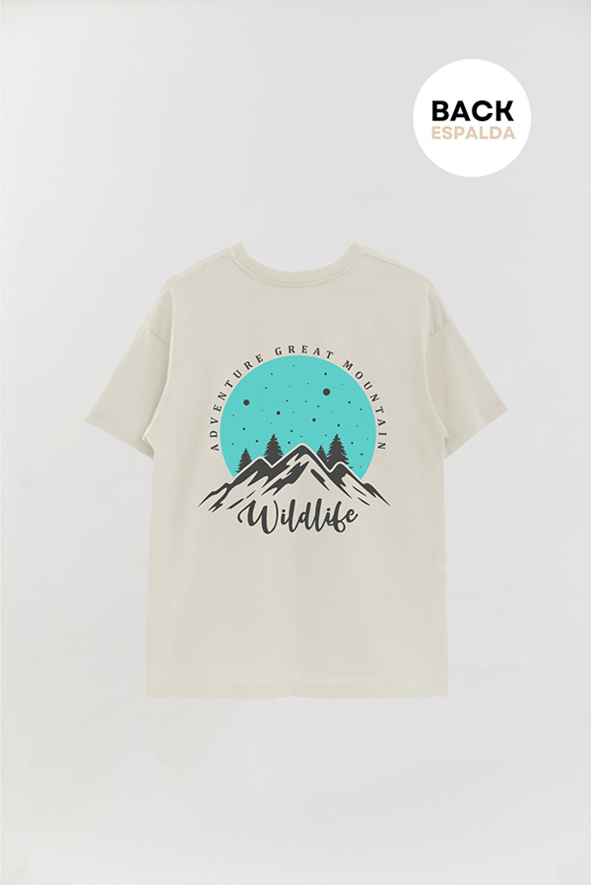 REMERA OVER ESTAMPADA ADV WILDLIFE