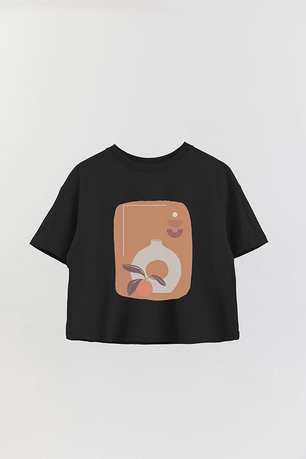 REMERA CROP ESTAMPADA ART 97