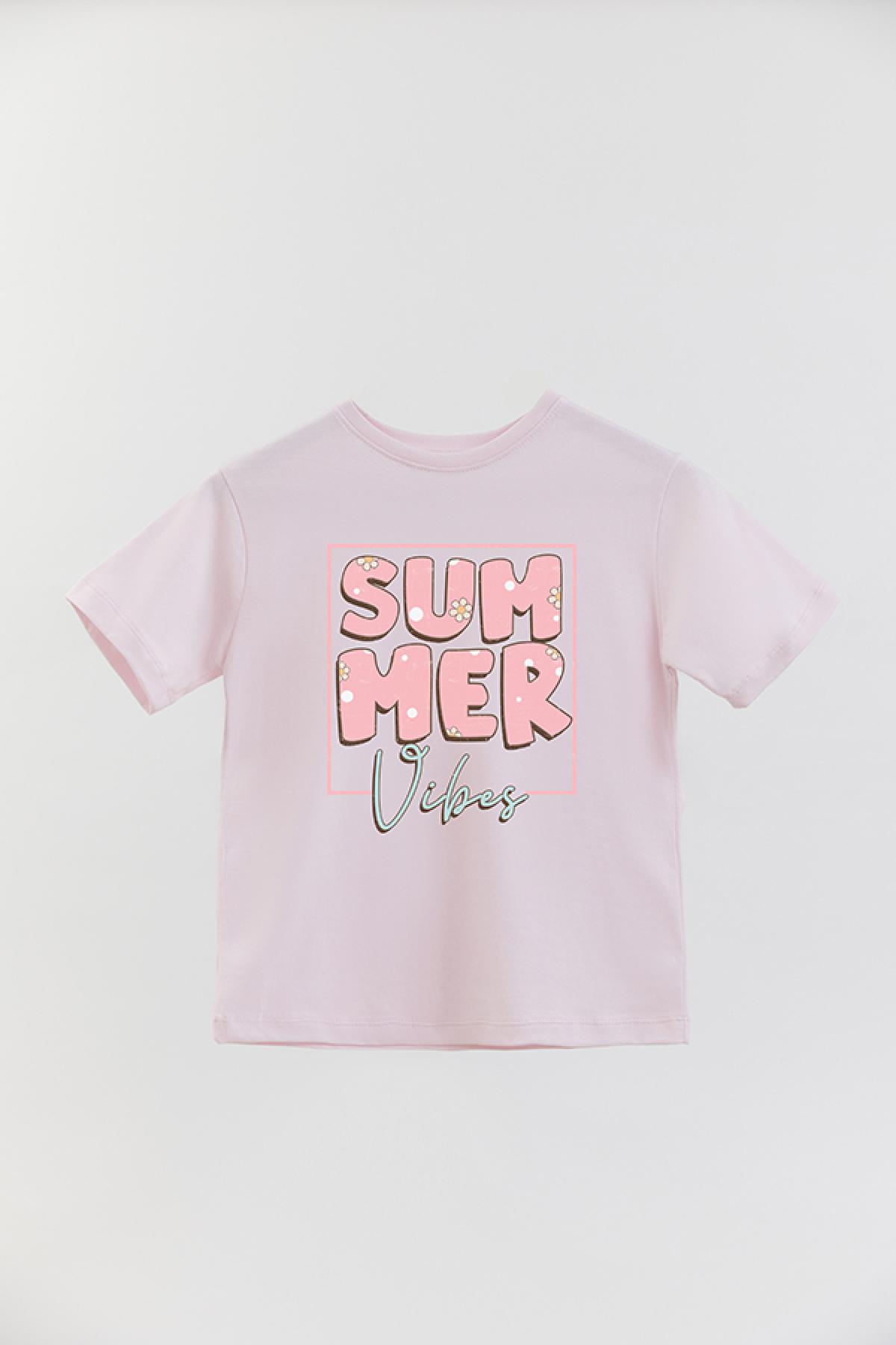 REMERA BASIC GIRL RT SUMMER VIBES