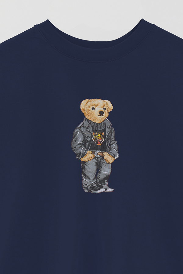 REMERA OVER ESTAMPADA UNISEX BEAR WILD TIGER