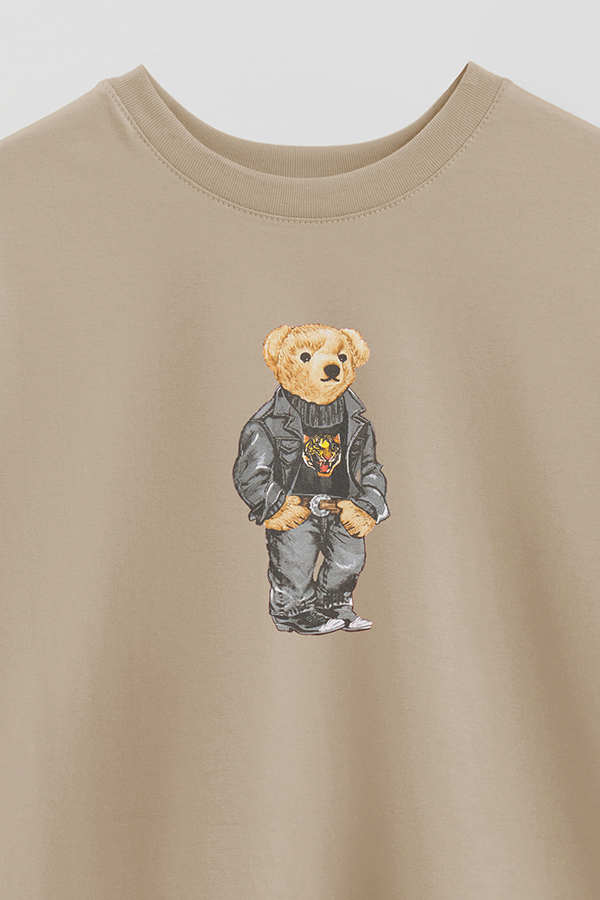 REMERA OVER ESTAMPADA UNISEX BEAR WILD TIGER