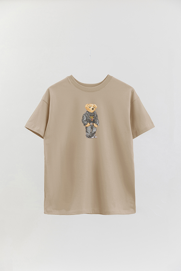 REMERA OVER ESTAMPADA UNISEX BEAR WILD TIGER