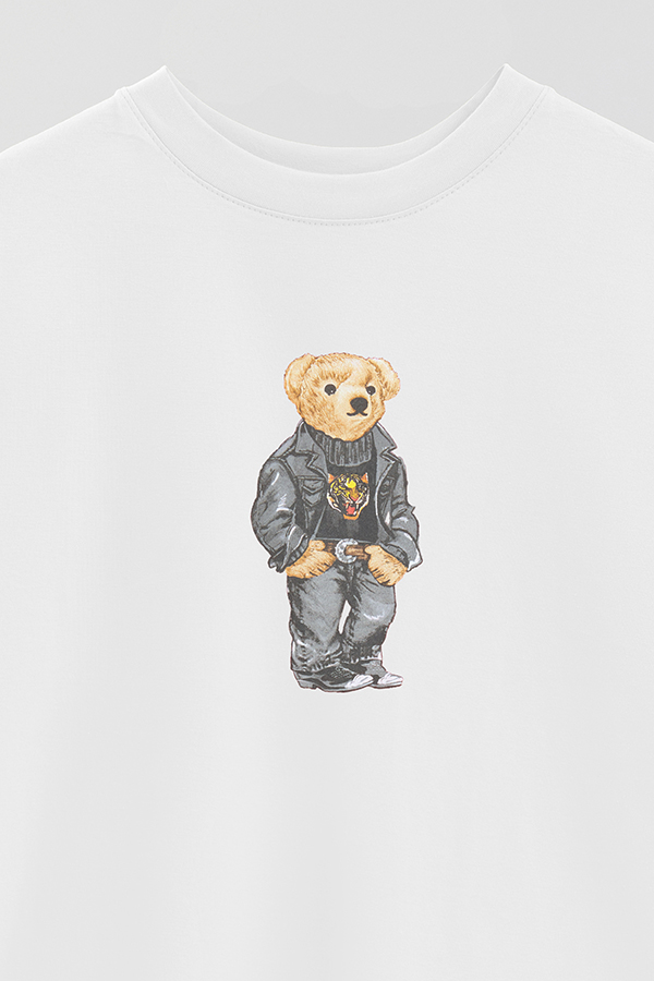 REMERA OVER ESTAMPADA UNISEX BEAR WILD TIGER