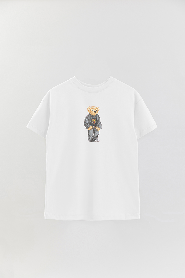 REMERA OVER ESTAMPADA UNISEX BEAR WILD TIGER