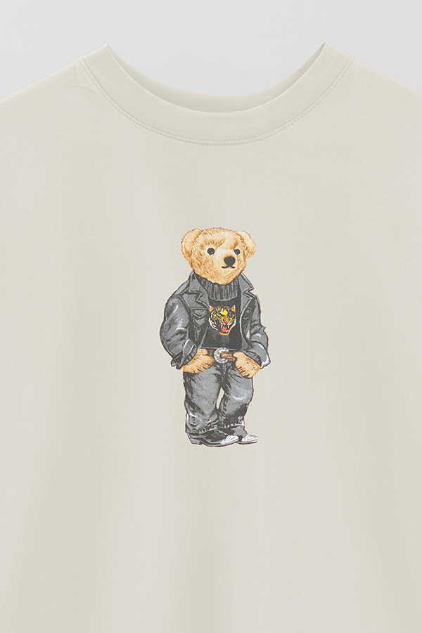 REMERA OVER ESTAMPADA UNISEX BEAR WILD TIGER