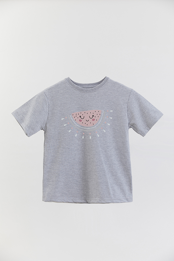 REMERA BASIC GIRL CUTE FRUITS WATERMELON SUN