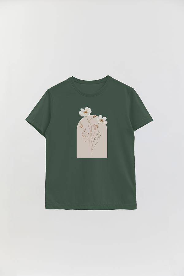 REMERA BASICA ESTAMPADA FLORAL ARCH 6