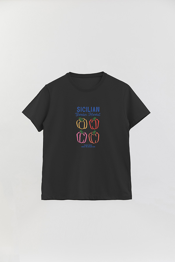 REMERA BASICA ESTAMPADA HD SICILIAN GARDEN