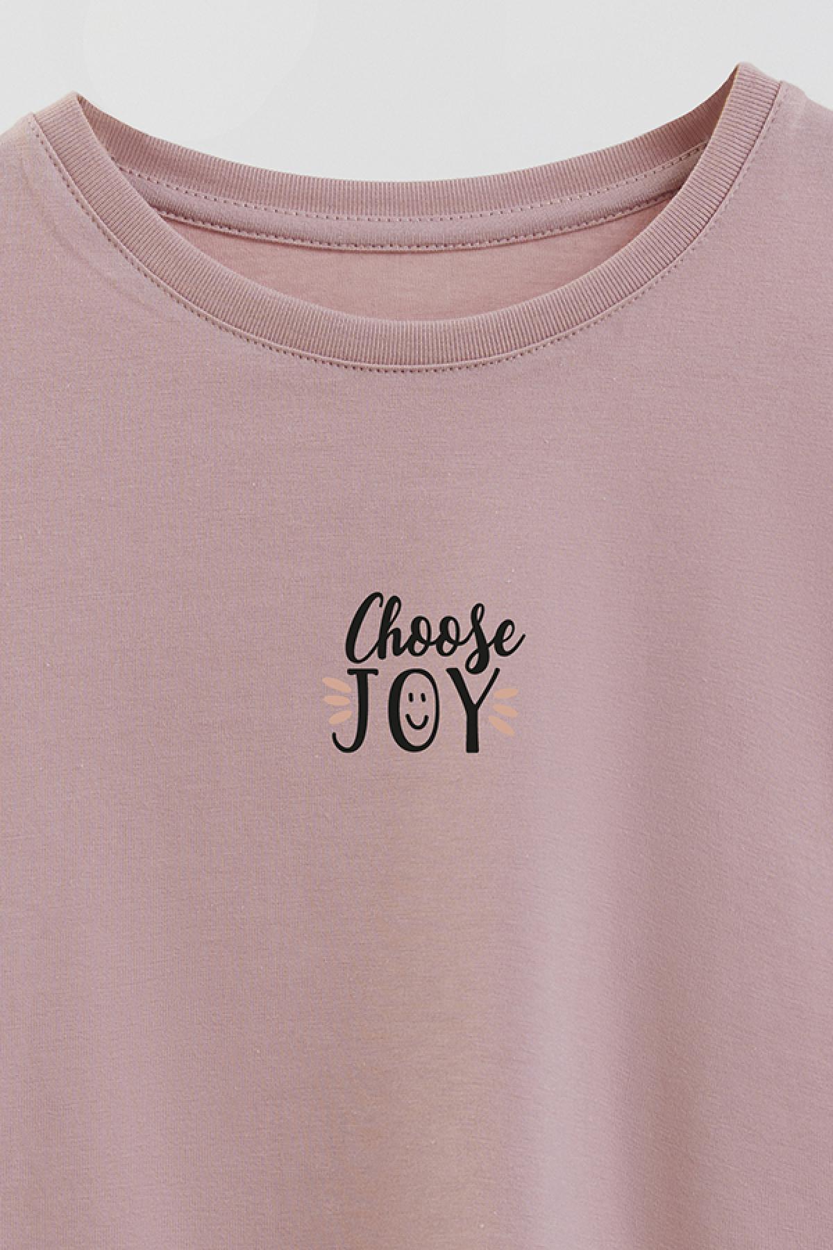 REMERA GIRL OVER MIN CHOOSE JOY