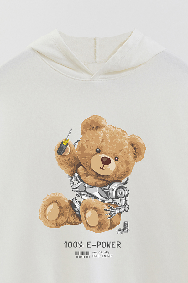 HOODIE RUSTICO KID TEDDY 100% E-POWER