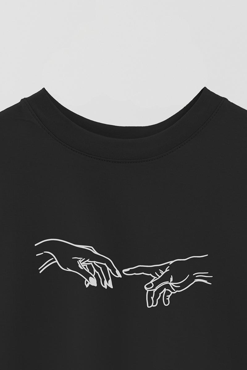 REMERA OVER ESTAMPADA UNISEX HANDS