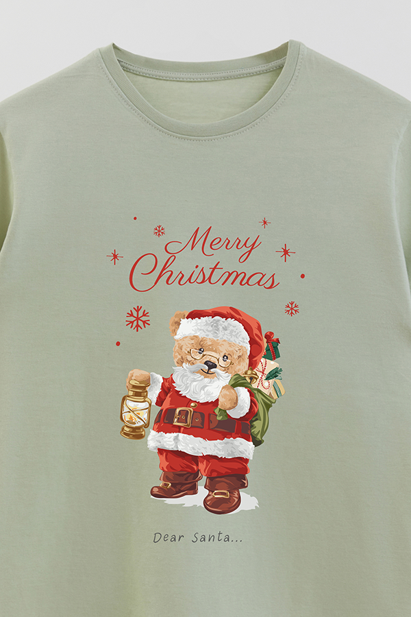 REMERA BASICA ESTAMPADA CHRISTMAS DEAR SANTA
