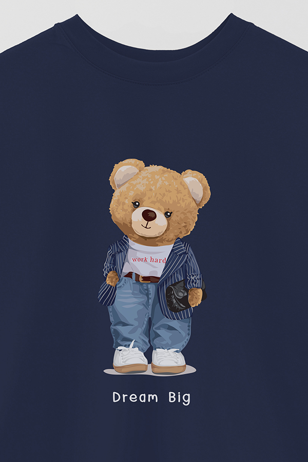 REMERA OVER ESTAMPADA UNISEX TEDDY DREAM