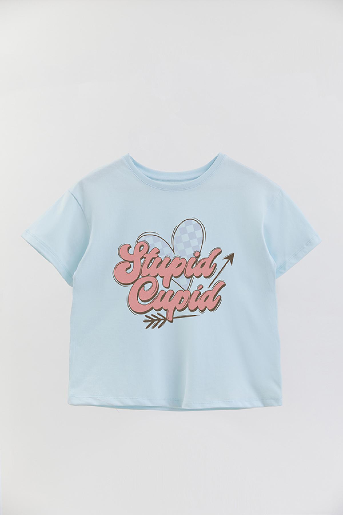 REMERA GIRL OVER RT STUPID CUPID