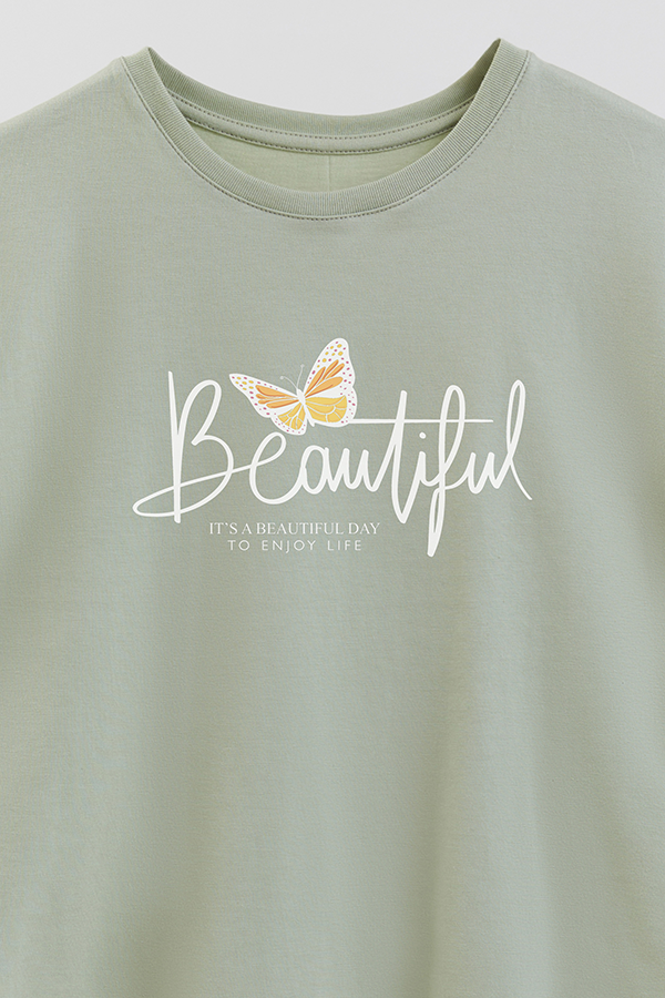 REMERA GIRL OVER BEAUTIFUL