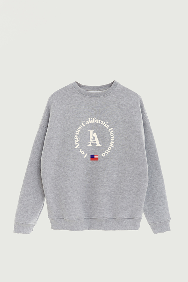 BUZO CREWNECK ESTAMPADO VARSITY LOS ANGELES DOWNTOWN