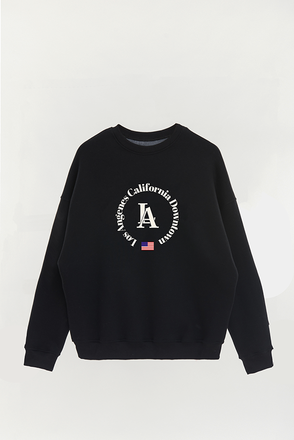 BUZO CREWNECK ESTAMPADO VARSITY LOS ANGELES DOWNTOWN