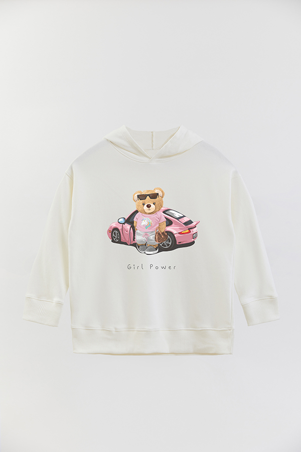 HOODIE RUSTICO KID TEDDY GIRL POWER BABY
