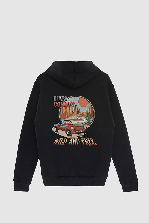 HOODIE ESTAMPADO WESTERN WILD AND FREE