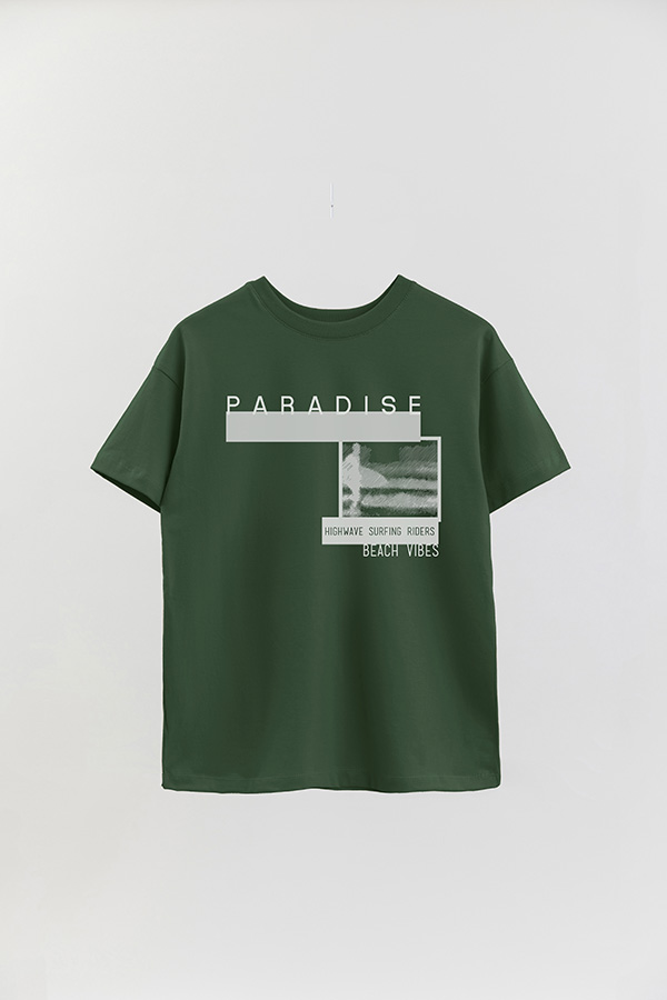 REMERA OVER ESTAMPADA PARADISE