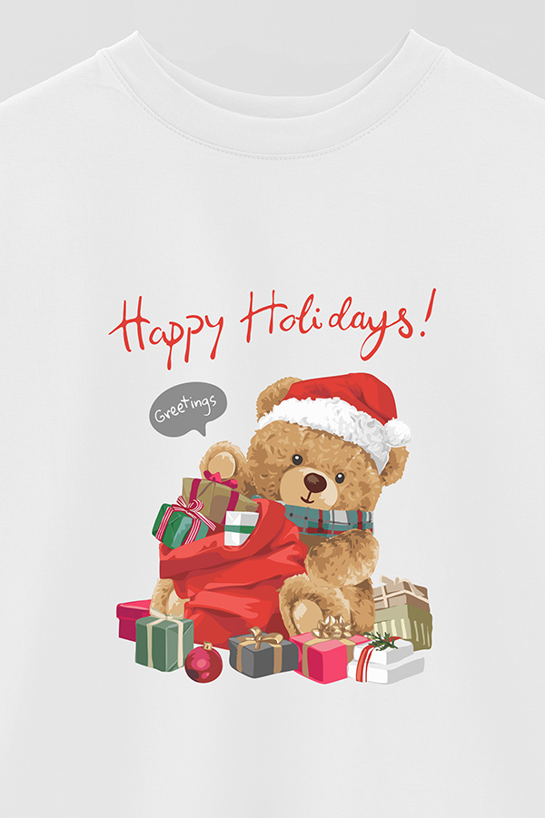 REMERA OVER ESTAMPADA TEDDY XMAS 7