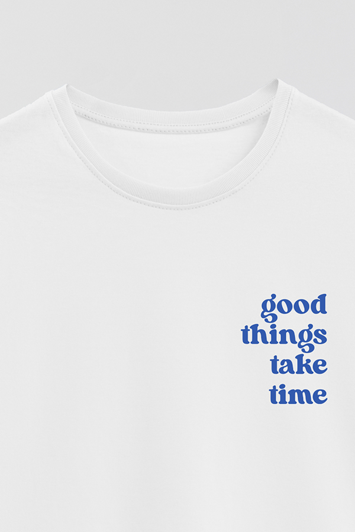 REMERA BASICA ESTAMPADA WCV GOOD THINGS TAKE TIME