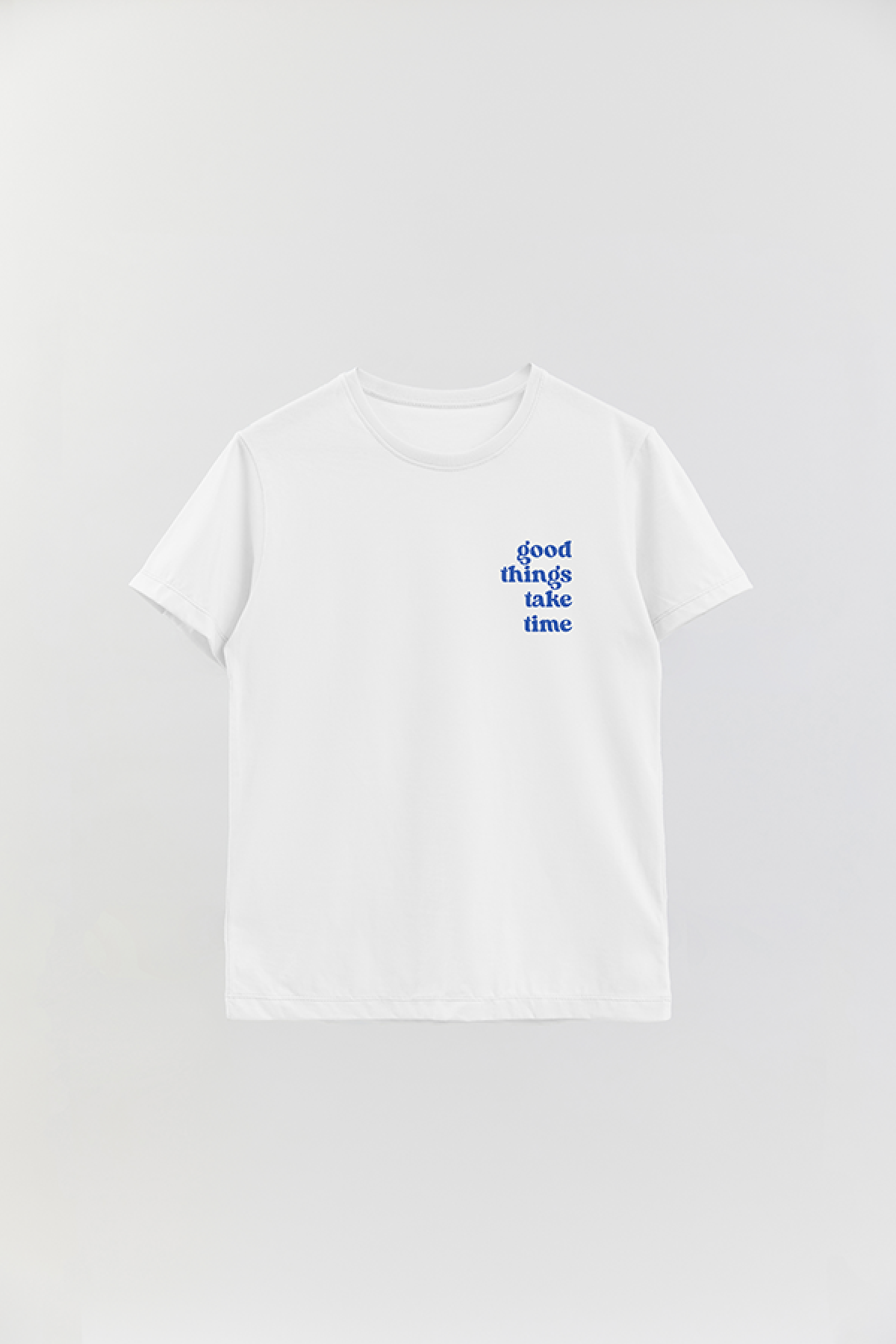 REMERA BASICA ESTAMPADA WCV GOOD THINGS TAKE TIME