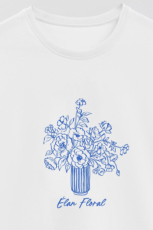 REMERA BASICA ESTAMPADA HD ELAN