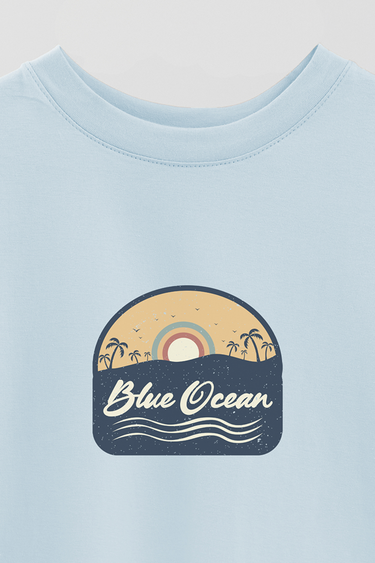 REMERA OVER ESTAMPADA RS BLUE OCEAN