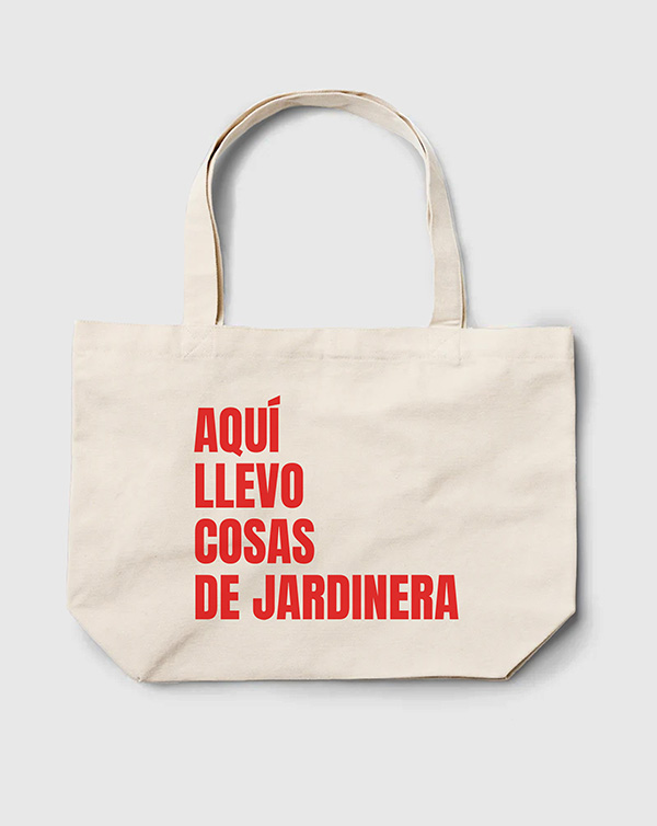 TOTE BAG AQUI LLEVO JARDINERA