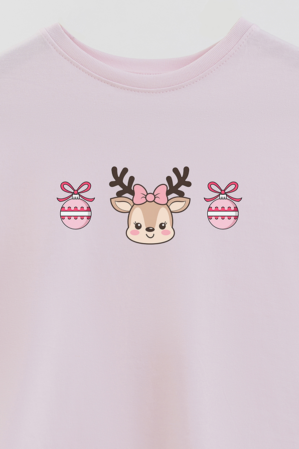 REMERA BASICA ESTAMPADA SPL RAINDEER CHRISTMAS