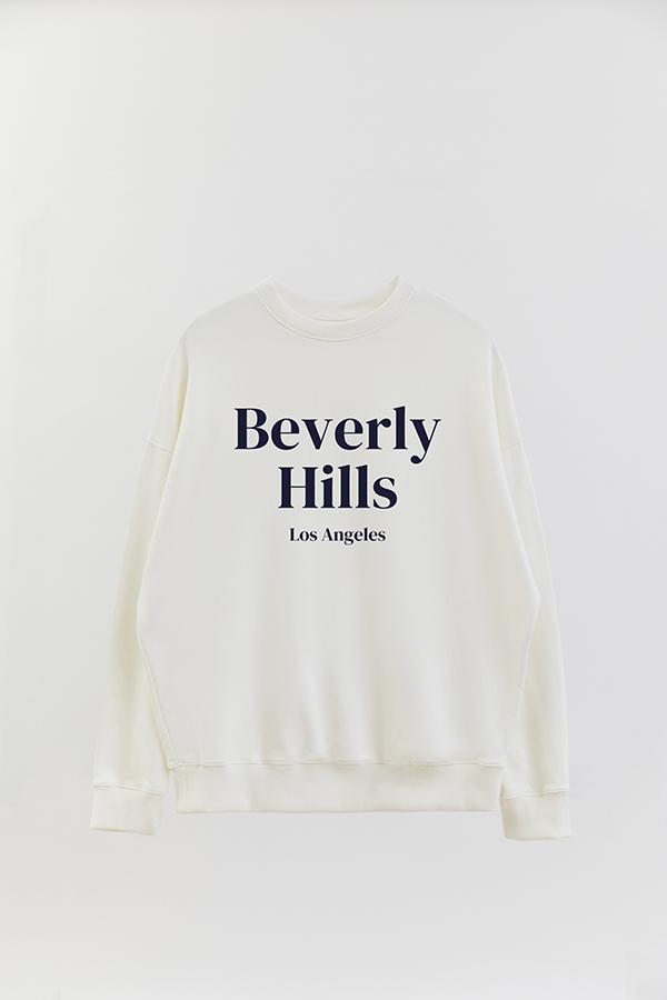 BUZO CREWNECK ESTAMPADO VARSITY BEVERLY HILLS