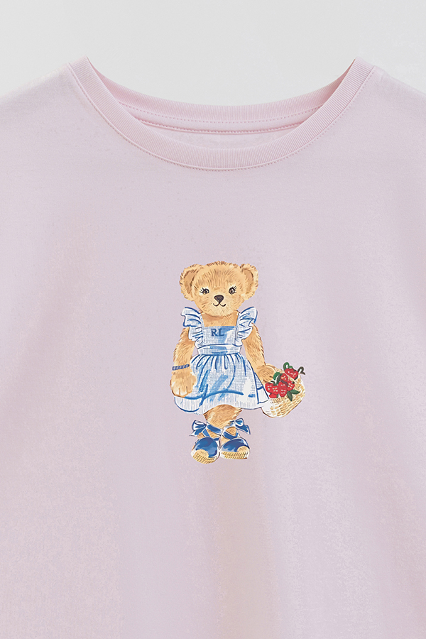 REMERA GB OVERSIZE BEAR CUTE BASKET