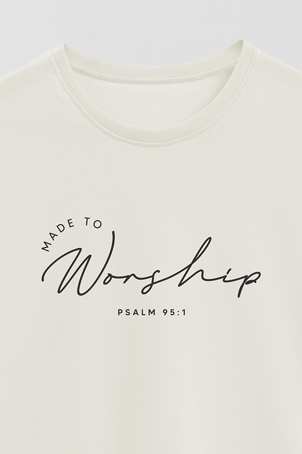 REMERA BASICA UNISEX MNM MADE TO WORSHIP