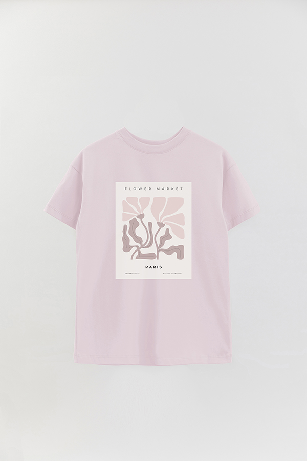 REMERA OVER ESTAMPADA ART COLLECTION PARIS