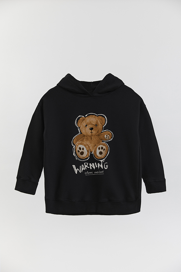 HOODIE RÚSTICO BOY TEDDY WARNING