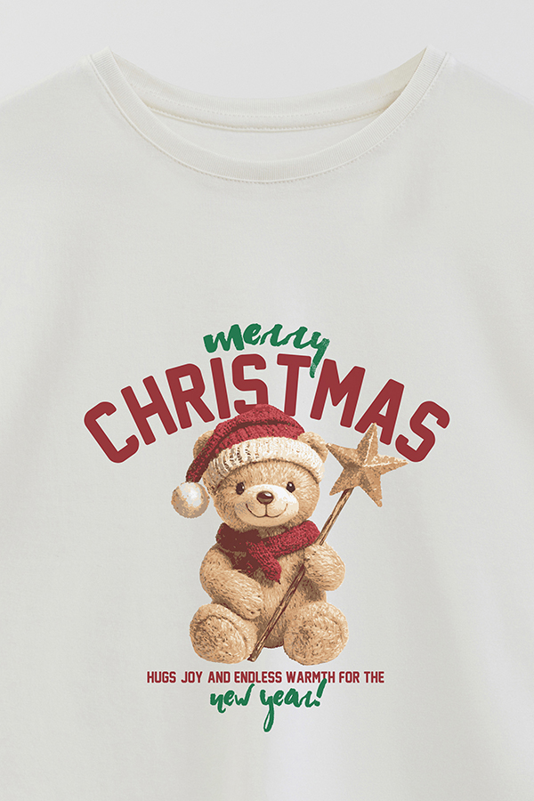 REMERA GIRL OVER TEDDY XMAS 15