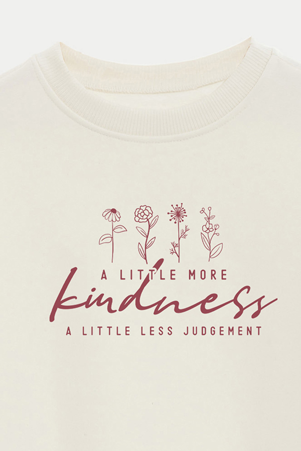 BUZO CROP FRISA ESTAMPADO MINIMAL LOVE LESS JUDGEMENT