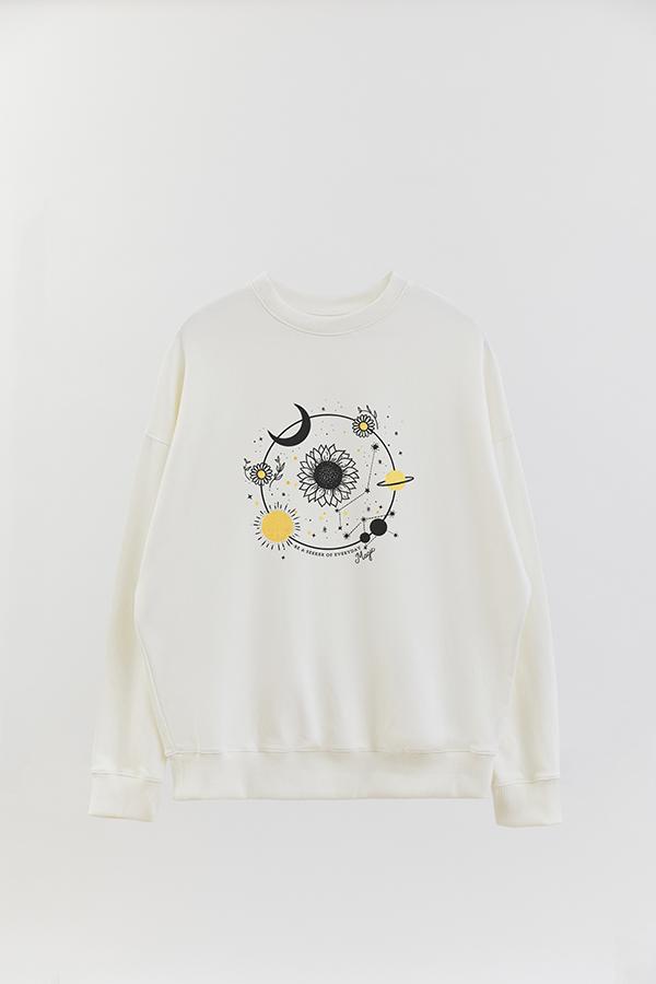 BUZO CREWNECK ESTAMPADO MST SEEKER OF EVERYDAY IS MAGIC