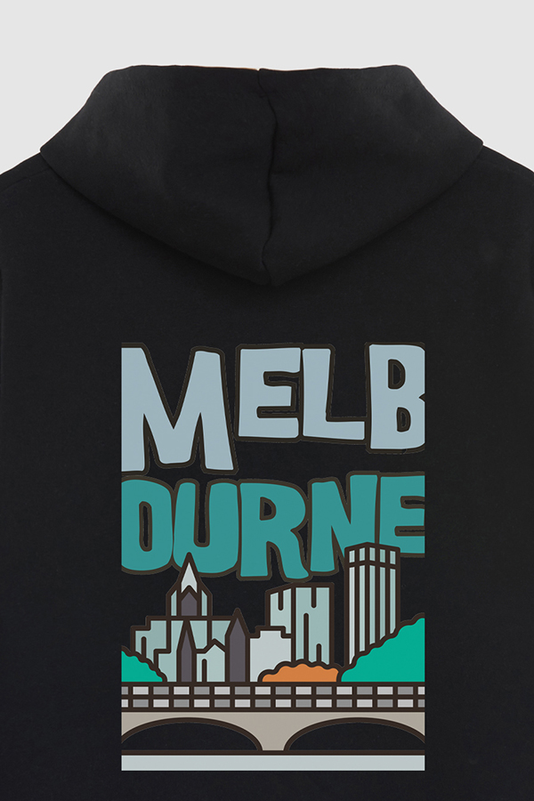 BUZO HOODIE ESTAMPADO WORLD MELBOURNE