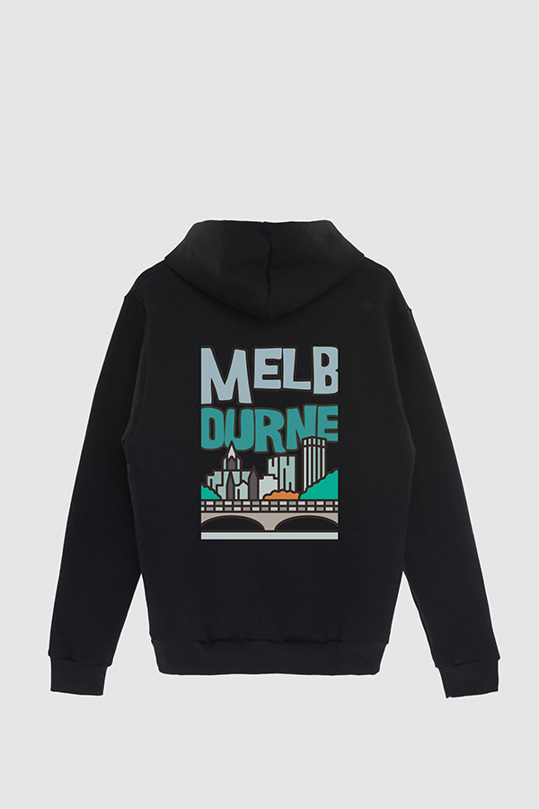 BUZO HOODIE ESTAMPADO WORLD MELBOURNE