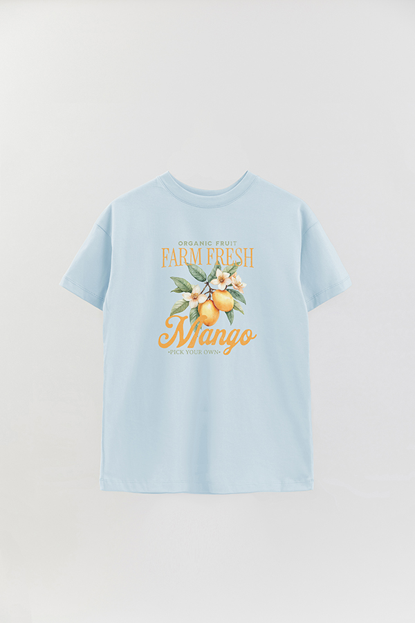 REMERA OVER ESTAMPADA HARVEST MANGO