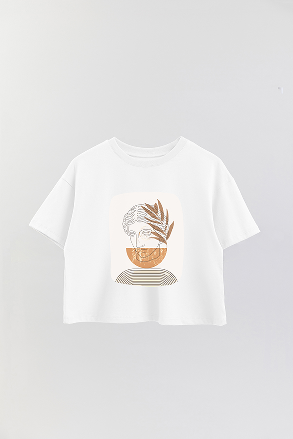 REMERA CROP ESTAMPADA ART 136