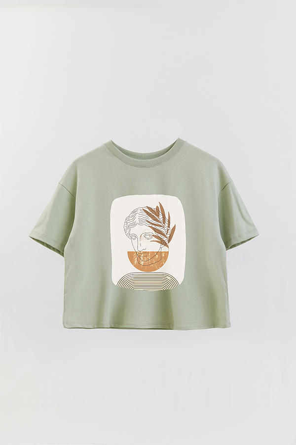 REMERA CROP ESTAMPADA ART 136