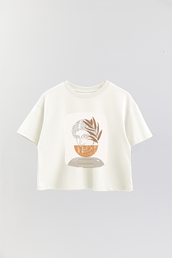 REMERA CROP ESTAMPADA ART 136