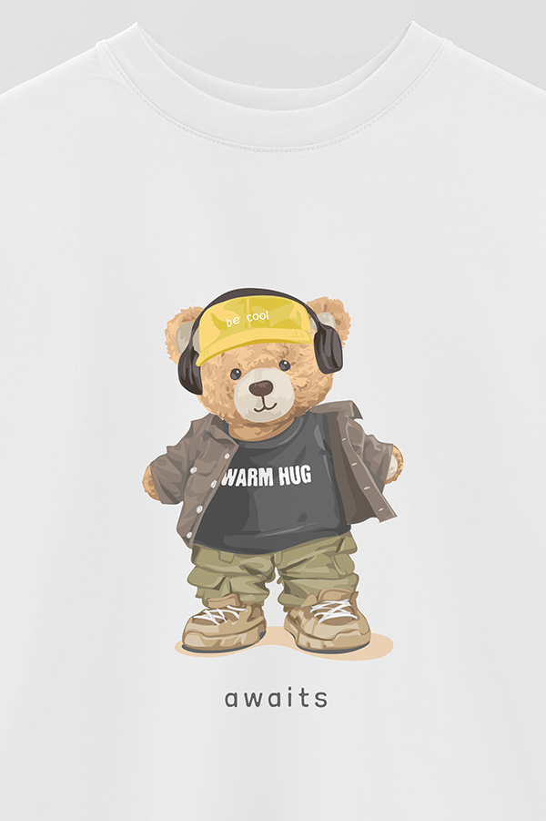 REMERA OVER ESTAMPADA UNISEX WARM HUG