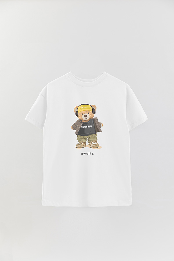 REMERA OVER ESTAMPADA UNISEX WARM HUG