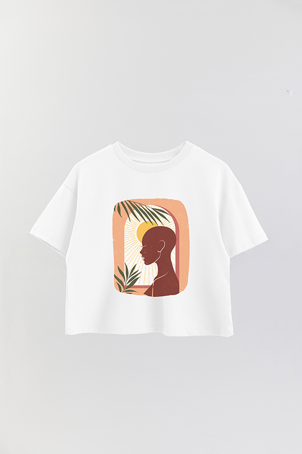 REMERA CROP ESTAMPADA ART 161