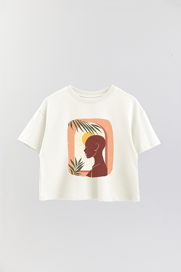 REMERA CROP ESTAMPADA ART 161