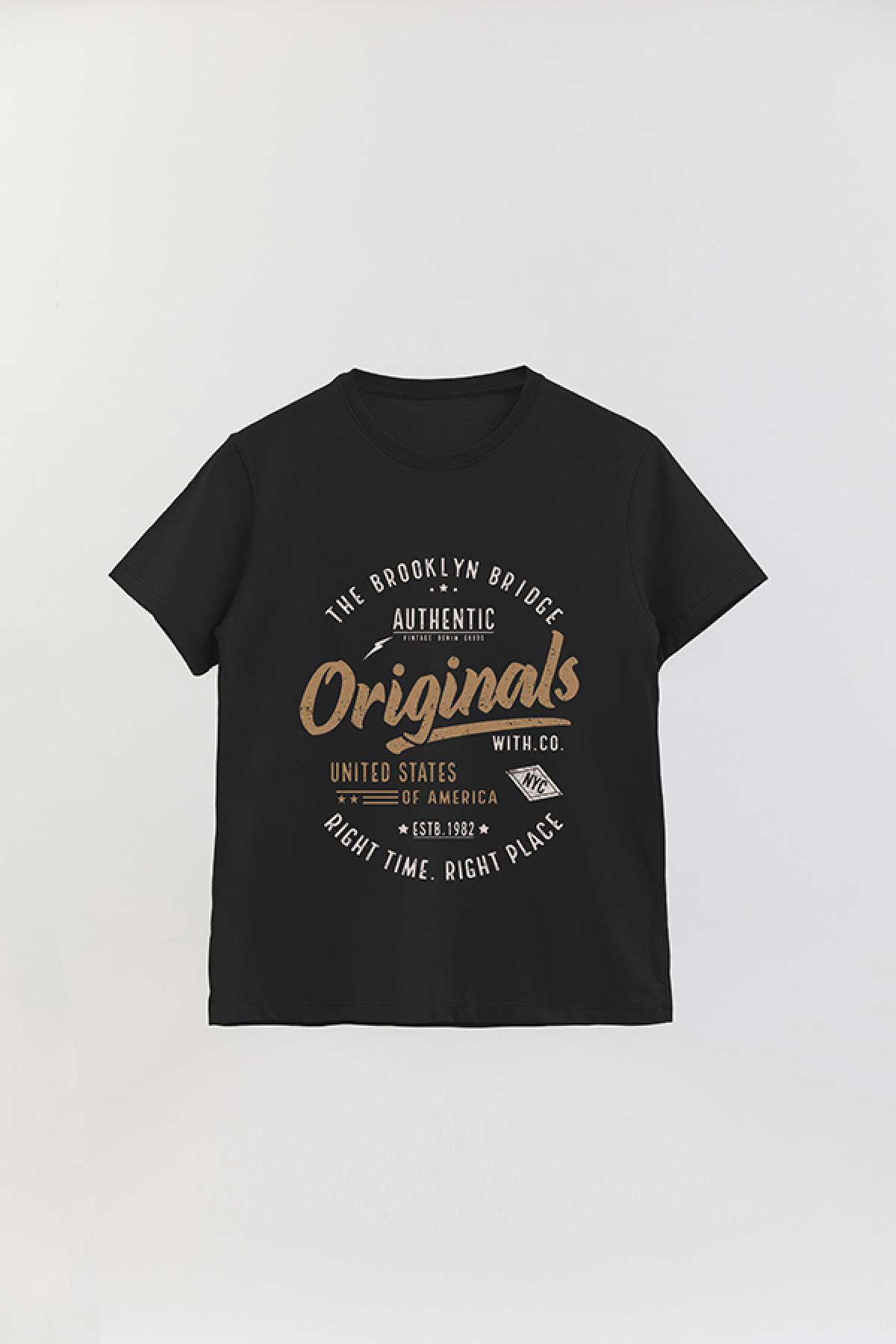 REMERA BASICA ESTAMPADA VG BROOKLYN BRIDGE ORIGINAL